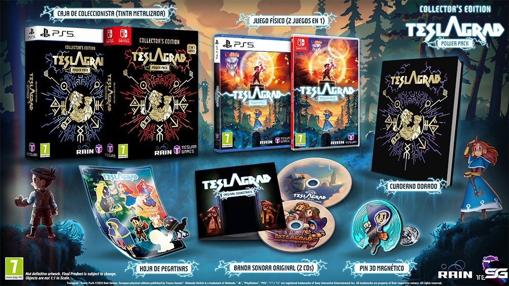 Teslagrad Power Pack anunciado en una magnética Edición Física para PlayStation 5 y Nintendo Switch   