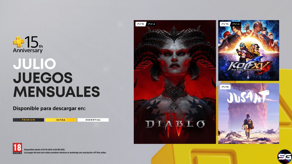 PlayStation®Plus celebra su 15º aniversario con contenidos exclusivos, actividades y anuncia los juegos del mes de julio  