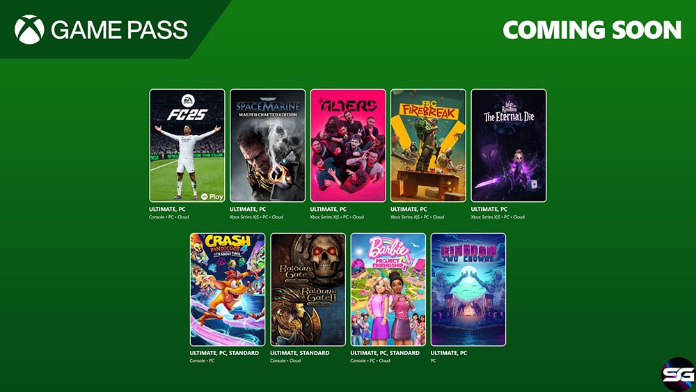 Próximamente en Xbox Game Pass: EA Sports FC 25, The Alters, FBC: Firebreak y muchos más  