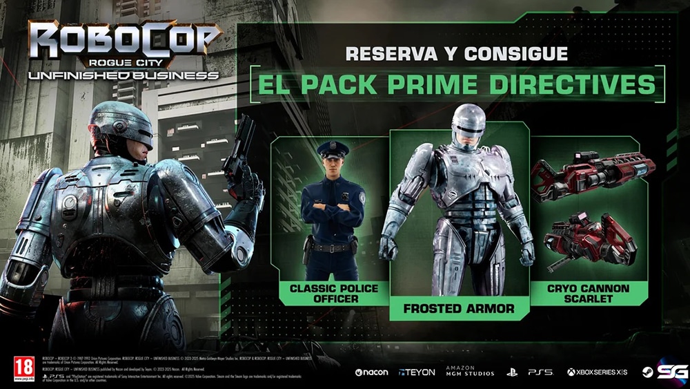¡Reserva ya RoboCop: Rogue City – Unfinished Business!   