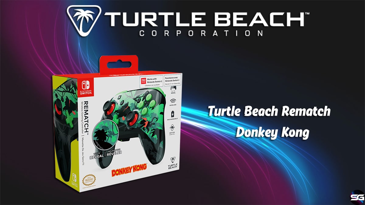 Turtle Beach anuncia el nuevo mando Rematch: Donkey Kong con licencia oficial para Switch y Switch 2 